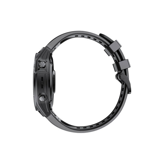 FixPremium - Silikonband für Garmin (QuickFit 26mm), schwarz
