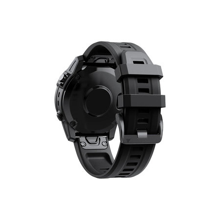 FixPremium - Silikonband für Garmin (QuickFit 26mm), schwarz