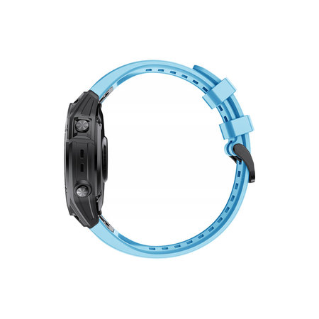 FixPremium - Silikonband für Garmin (QuickFit 22mm), blau