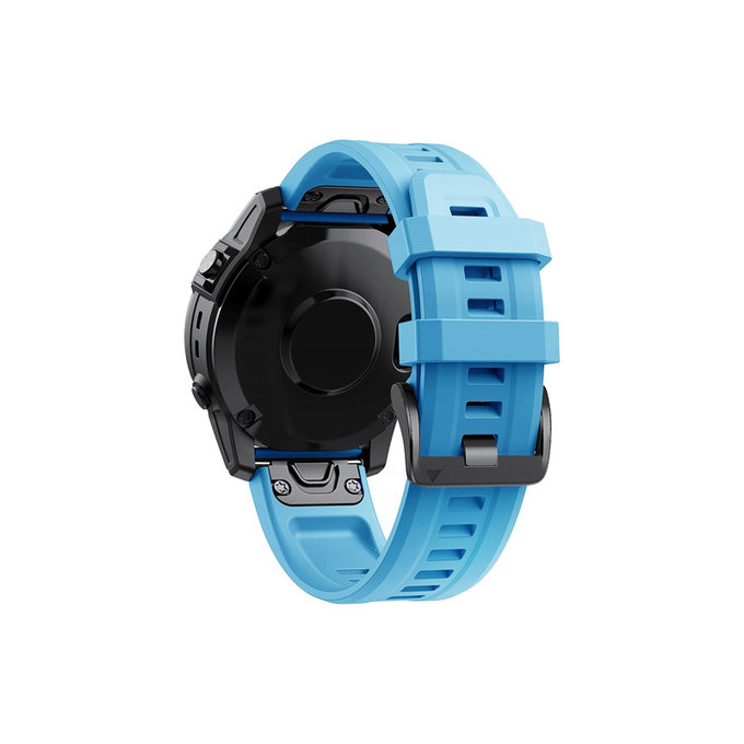 FixPremium - Silikonband für Garmin (QuickFit 26mm), blau