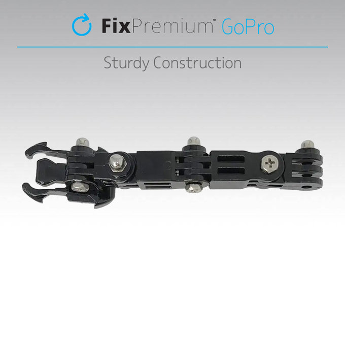 FixPremium - Dreiarmiger Halter für GoPro, schwarz