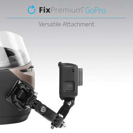 FixPremium - Dreiarmiger Halter für GoPro, schwarz