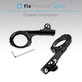 FixPremium - Halterung für Fahrrad/Motorrad für GoPro, schwarz