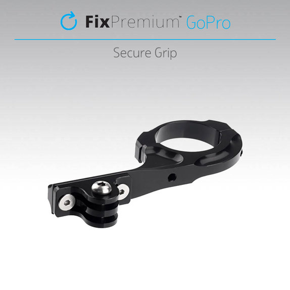 FixPremium - Halterung für Fahrrad/Motorrad für GoPro, schwarz