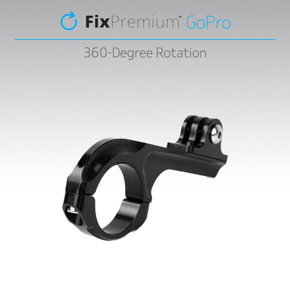 FixPremium - Halterung für Fahrrad/Motorrad für GoPro, schwarz