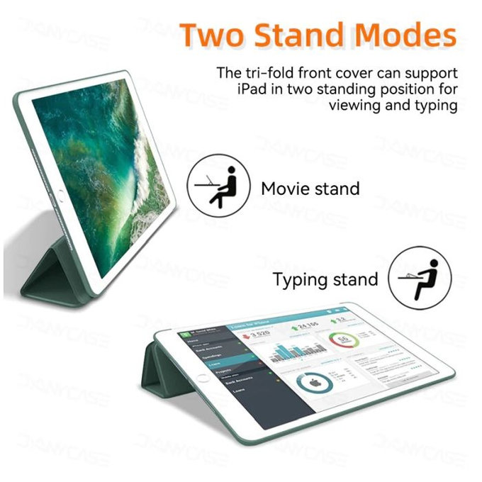 FixPremium - Abdichtende Silikonhülle für iPad Air (4th, 5th Gen), grün