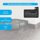 AEG RX-series, Electrolux E, P-series - Akku Batterie S91-0400410-SU2, OSBP72LI, OSBP72LI25 Li-Ion 7.2V 3400mAh HQ