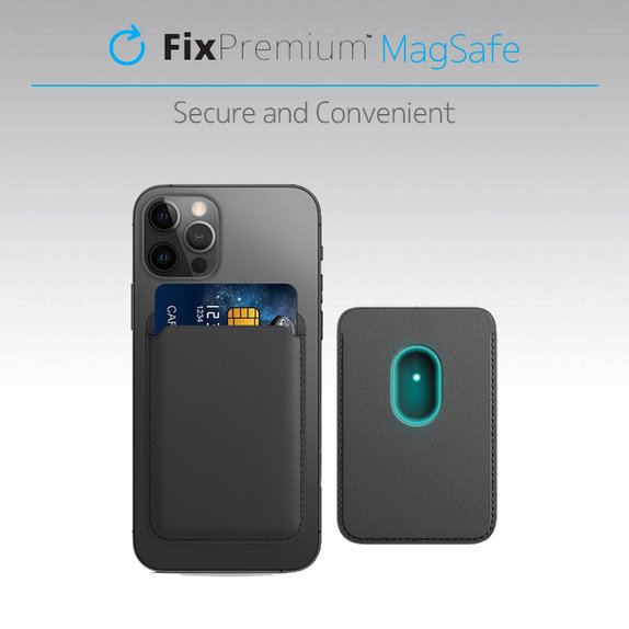 FixPremium - MagSafe Geldbörse, schwarz