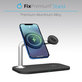 FixPremium - MagSafe 3in1 Ständer für iPhone, Apple Watch und AirPods, weiß