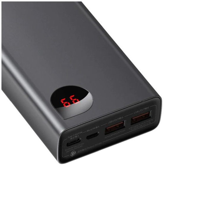 Baseus - 65W PowerBank 20.000 mAh, schwarz