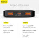 Baseus - PowerBank 20 000 mAh, schwarz