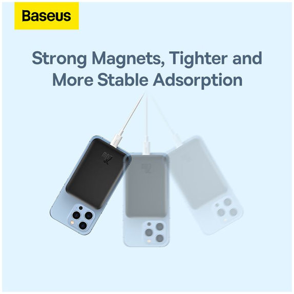 Baseus - MagSafe PowerBank 6000 mAh, schwarz