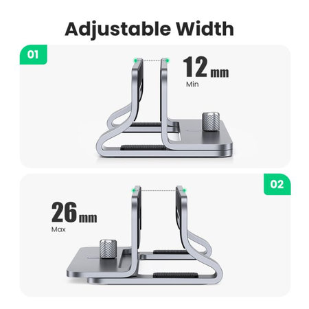 UGREEN - Notebook Halter, grau