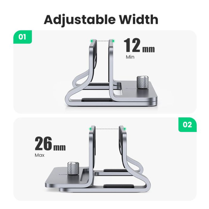 UGREEN - Notebook Halter, grau