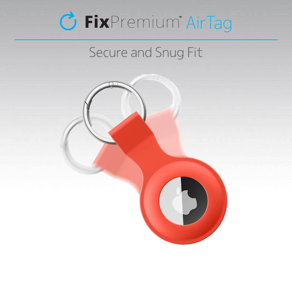 FixPremium - Silikon Schlüsselanhänger für AirTag, blau