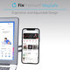 FixPremium - MagSafe iPhone Halterung für Notebook, silber