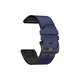 FixPremium - Lederarmband für Garmin (QuickFit 26mm), blau