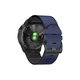 FixPremium - Lederarmband für Garmin (QuickFit 26mm), blau