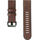 FixPremium - Lederarmband für Garmin (QuickFit 26mm), Braun