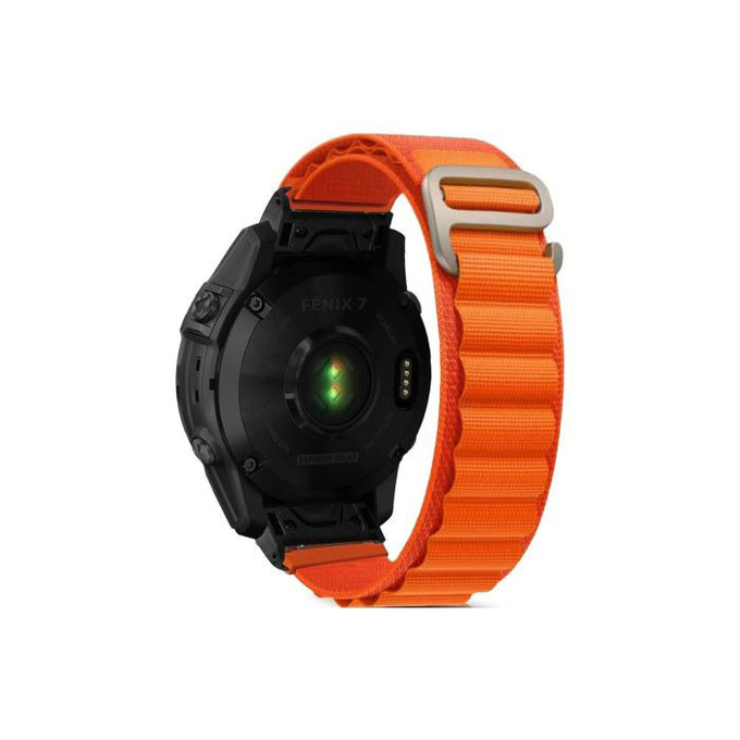 FixPremium - Alpiner Schlaufengurt für Garmin (QuickFit 26mm), orange