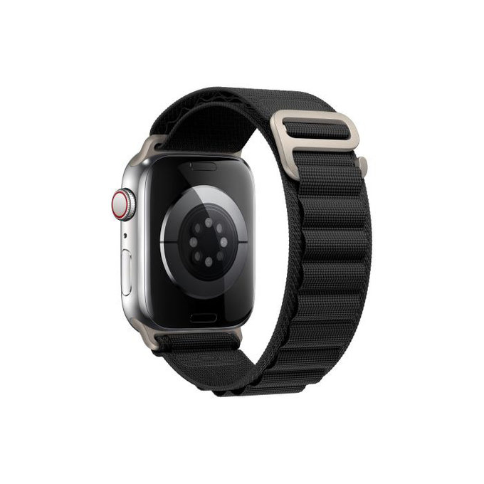 FixPremium - Alpine Loop Armband für Apple Watch (38/40/41/41mm), schwarz