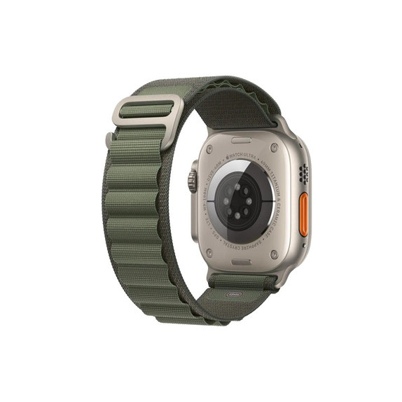 FixPremium - Alpine Loop Armband für Apple Watch (42, 44, 45 und 49mm), grün