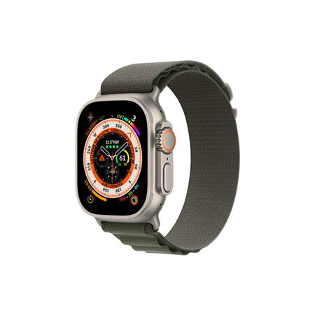 FixPremium - Alpine Loop Armband für Apple Watch (42, 44, 45 und 49mm), grün