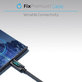 FixPremium - USB-C / USB-C Kabel mit Funktion Power Delivery (1m), schwarz