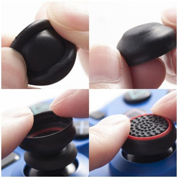 FixPremium - PS4/PS5 Controller Grip Caps - 2er-Set, transparent grün