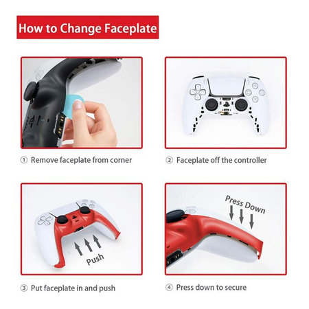 FixPremium - Dekorative Kappe für PS5 DualSense, rosa