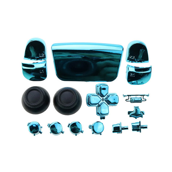 FixPremium - Luxury Dekorative Elemente für PS5 DualSense, blau