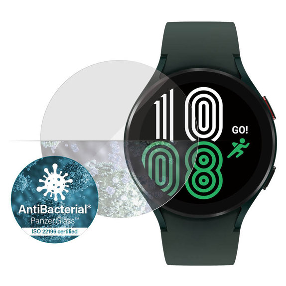Panzerglas Flat Glass AB für Samsung Galaxy Watch4 44 mm, Klar, PanzerGlass