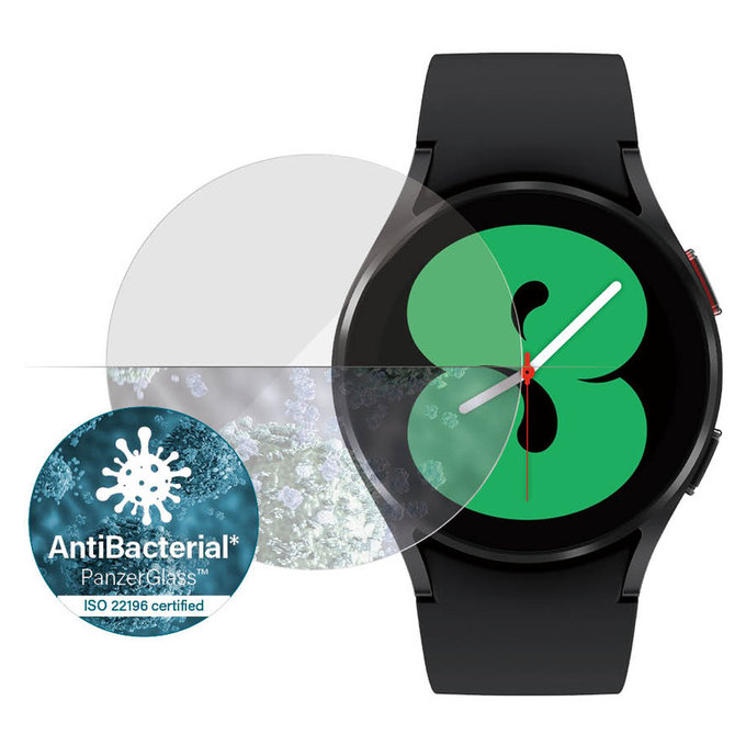 Panzerglas Flat Glass AB für Samsung Galaxy Watch 4 40 mm, Klar, PanzerGlass