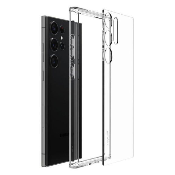 Spigen - Hülle Ultra Hybrid für Samsung Galaxy S23 Ultra, crystal clear