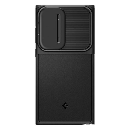 Spigen - Hülle Optik Armor für Samsung Galaxy S23 Ultra, schwarz