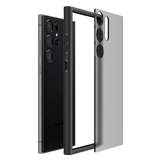 Spigen - Hülle Ultra Hybrid für Samsung Galaxy S23 Ultra, frost black