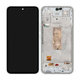 Samsung Galaxy A54 5G A546B - LCD Display + Touchscreen Front Glas + Rahmen (White) - GH82-31231B, GH82-31232B Genuine Service Pack