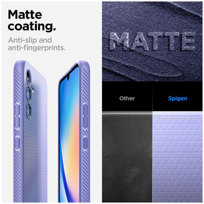 Spigen - Hülle Liquid Air für Samsung Galaxy A34 5G, awesome violet