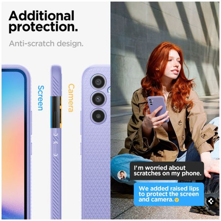 Spigen - Hülle Liquid Air für Samsung Galaxy A34 5G, awesome violet