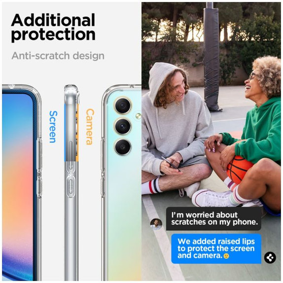 Spigen - Hülle Ultra Hybrid für Samsung Galaxy A34 5G, crystal clear