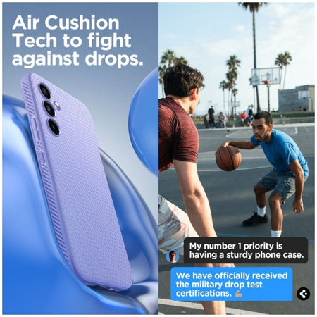 Spigen - Hülle Liquid Air für Samsung Galaxy A54 5G, awesome violet