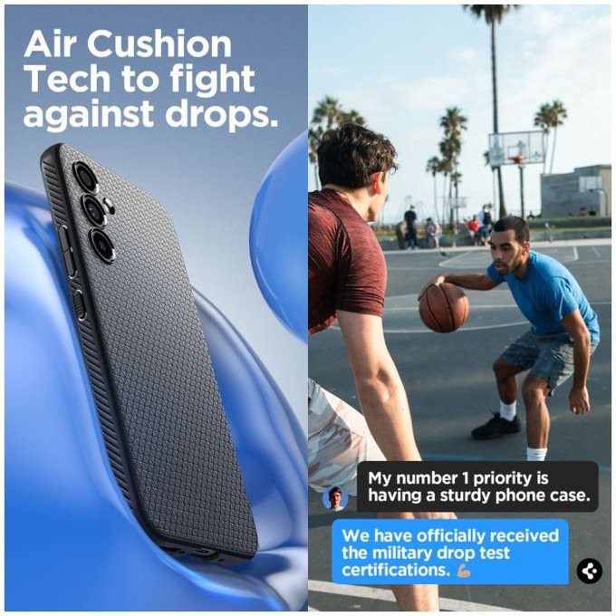 Spigen - Hülle Liquid Air für Samsung Galaxy A54 5G, matte black