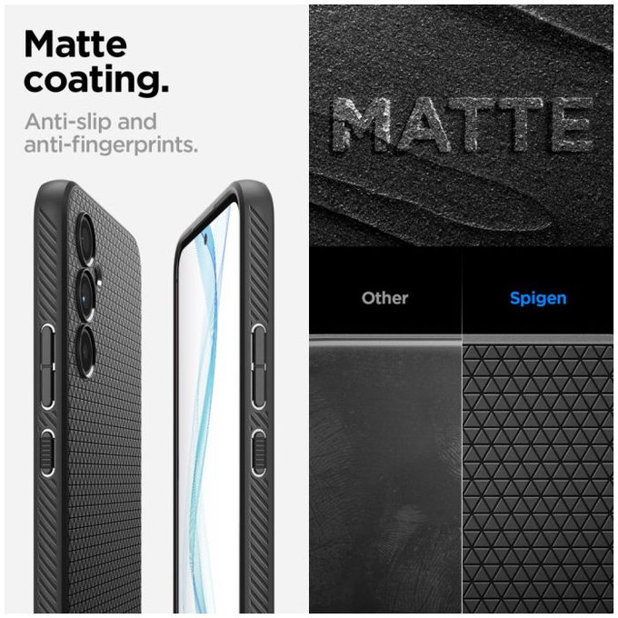 Spigen - Hülle Liquid Air für Samsung Galaxy A54 5G, matte black