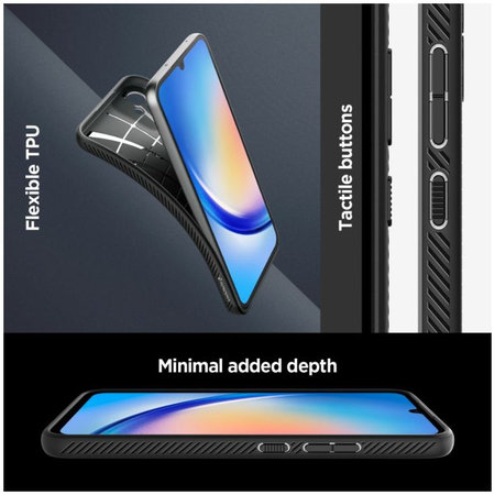 Spigen - Hülle Liquid Air für Samsung Galaxy A34 5G, matte black