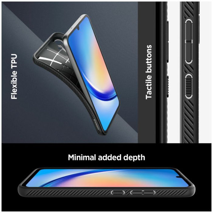 Spigen - Hülle Liquid Air für Samsung Galaxy A34 5G, matte black