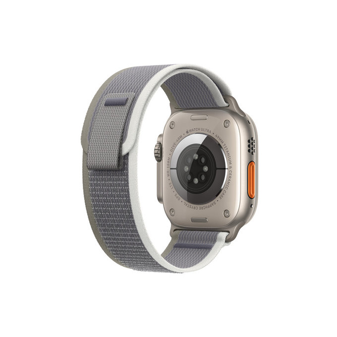 FixPremium - Remienok Trail Loop pre Apple Watch (42, 44, 45 und 49mm), grau