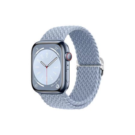 FixPremium - Remienok Solo Loop pre Apple Watch (42, 44, 45 und 49mm), light blue