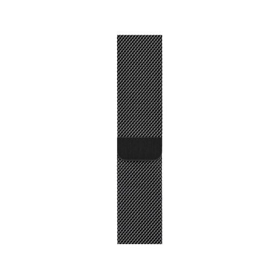 FixPremium - Remienok Milanese Loop pre Apple Watch (42, 44, 45 und 49mm), schwarz