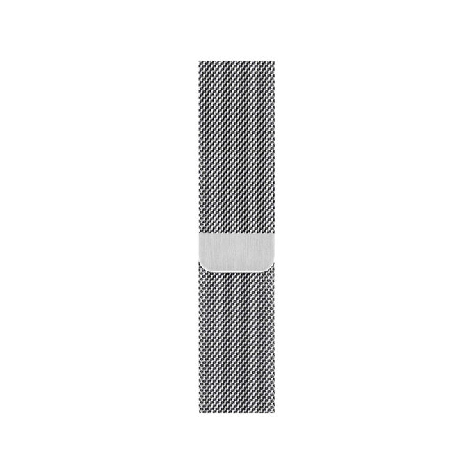 FixPremium - Remienok Milanese Loop pre Apple Watch (42, 44, 45 und 49mm), silber