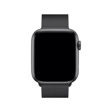FixPremium - Remienok Milanese Loop pre Apple Watch (38, 40 und 41mm), schwarz